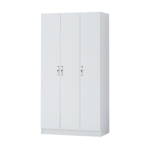 Essentials 3 Door Double Wardrobe White | TAD512 | 